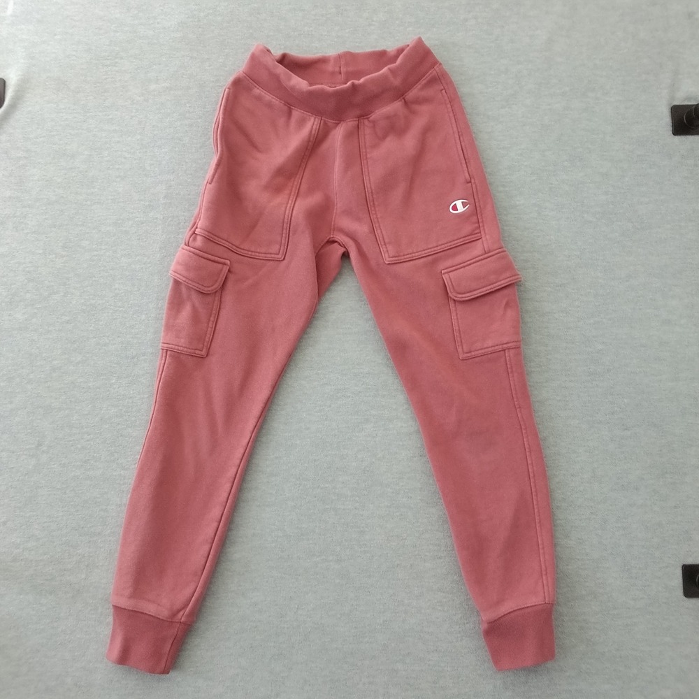 Champion Reverse Weave Cargo Sweatpants Rose Pink Joggers Small P3145